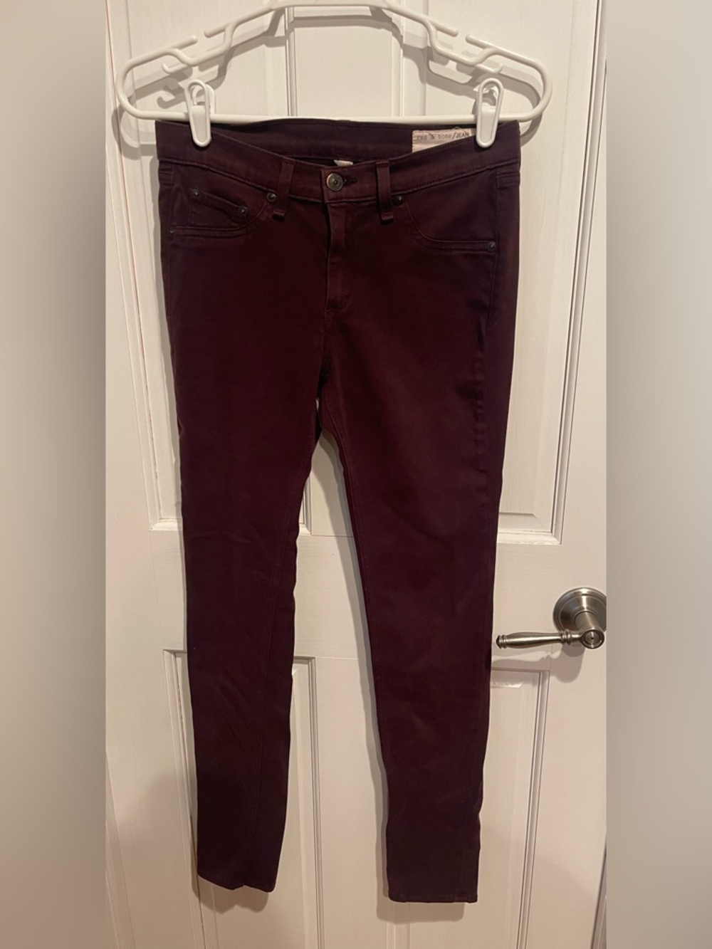 rag & bone Skinny “Legging”Jeans in Mulberry Color 27